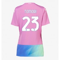 AC Milan Fikayo Tomori #23 Rezervni Dres za Ženska 2023-24 Kratak Rukav